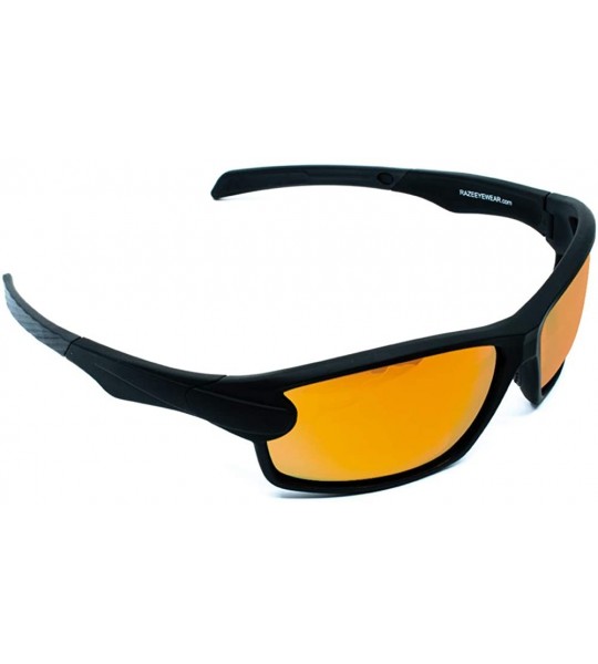 Wrap J-Frame Golf Sport Riding Sunglasses - Black Hd - CP18RY350EK $25.92