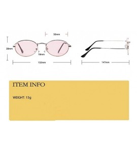 Oval New Fashion Brand Oval Sunglasses For Women Girls Vintage Alloy Red Black Clear Lens Sun Glasses Female Male - 5 - CX198...