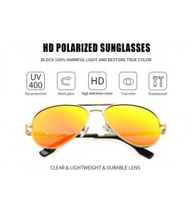 Round Small Polarized Aviator Sunglasses for Small Face Women Men Kids Juniors- 100% UV400 Protection- 52MM - CX194IHNU8X $26.68