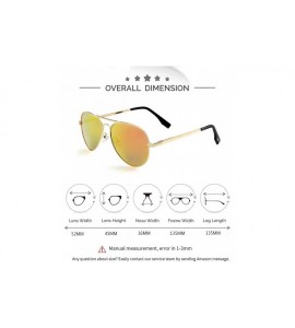 Round Small Polarized Aviator Sunglasses for Small Face Women Men Kids Juniors- 100% UV400 Protection- 52MM - CX194IHNU8X $26.68