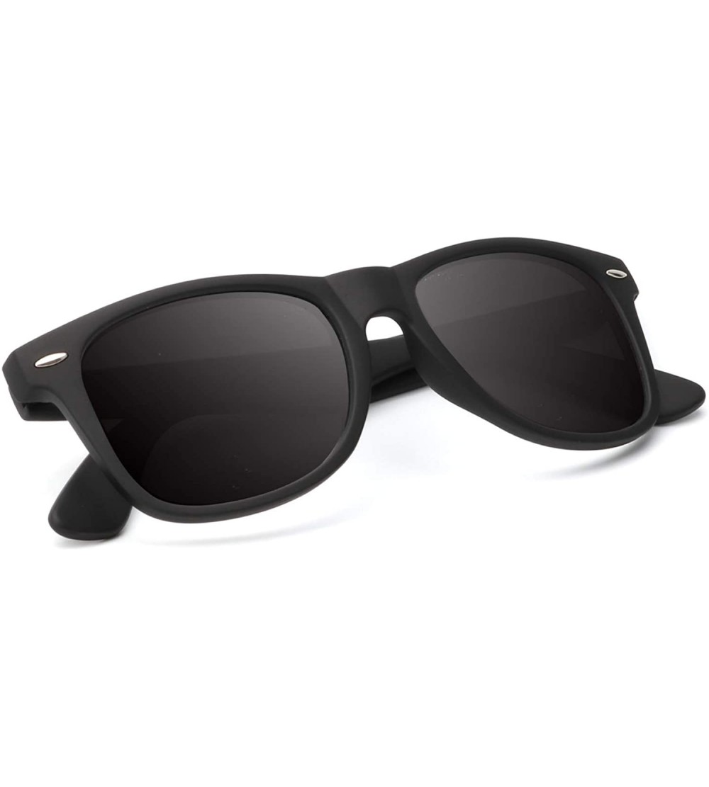 Semi-rimless Unisex Polarized Retro Classic Trendy Stylish Sunglasses for Men Women Driving Sun glasses 100% UV Blocking - C5...