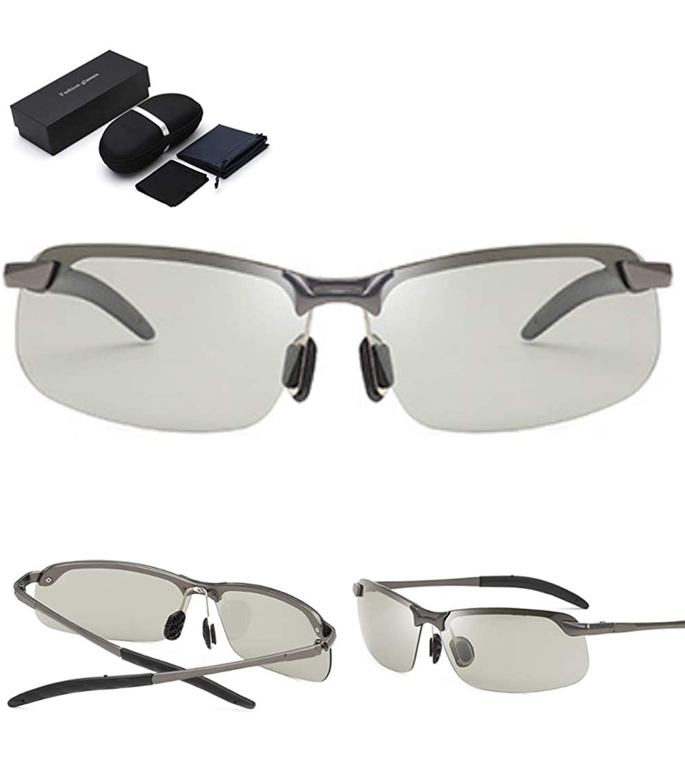 Square Polarized Photochromic Sunglasses Protection Ultra Light - CG1999D3ALS $27.63