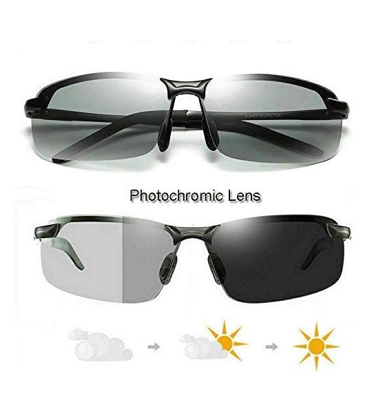 Square Polarized Photochromic Sunglasses Protection Ultra Light - CG1999D3ALS $27.63