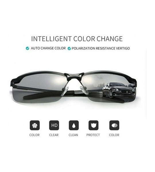 Square Polarized Photochromic Sunglasses Protection Ultra Light - CG1999D3ALS $27.63