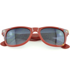 Oversized Men and Women's Trendy Fashion Sunglasses with 100% UV Protection - Red-i - C612DFI7UAR $17.49