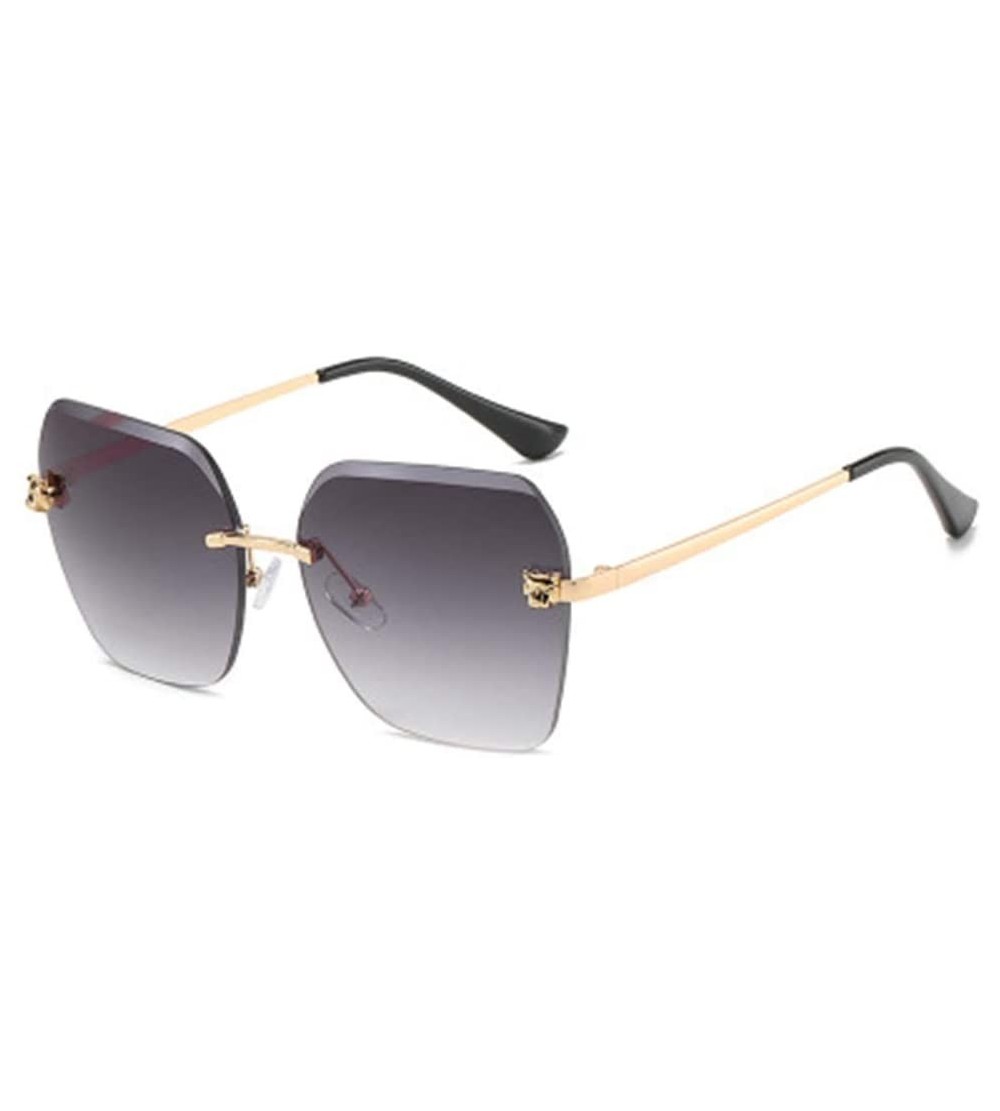 Sport Sunglasses Fashion Colorful Glasses Frameless Trimmed Ocean Lens Sunglasses - 3 - CJ1900KIOS4 $59.58