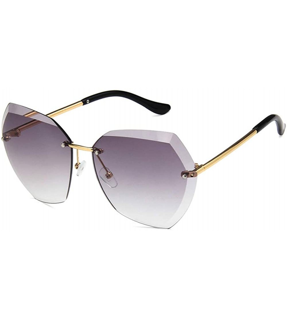 Square Unisex Sunglasses Fashion Pink Mercury Drive Holiday Polygon Non-Polarized UV400 - Light Grey - C818RKGALUT $17.83