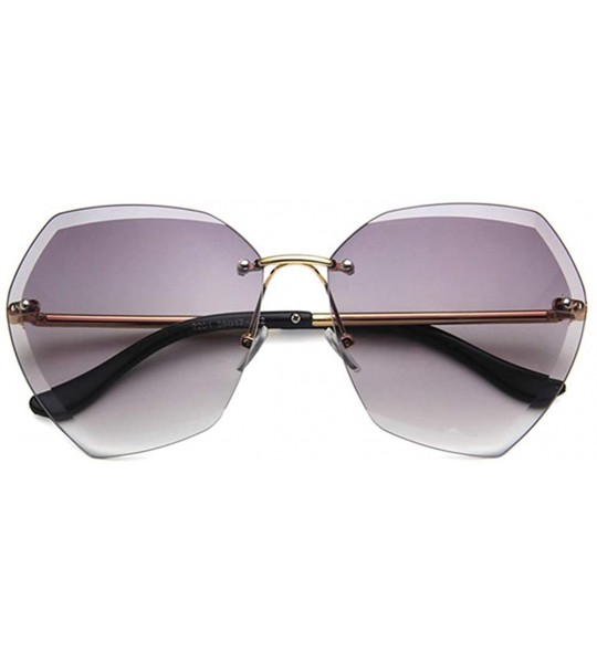 Square Unisex Sunglasses Fashion Pink Mercury Drive Holiday Polygon Non-Polarized UV400 - Light Grey - C818RKGALUT $17.83