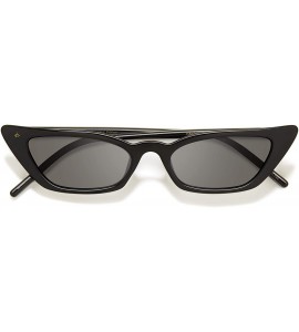 Rectangular "Olive" Designer Sunglasses - Black/Black - C918SIHAD26 $65.73