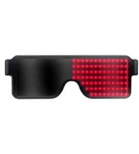 Goggle Illuminated display glasses - rechargeable variable pattern glasses - luminous sunglasses - C - CA18S84SR7O $81.66