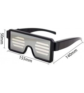 Goggle Illuminated display glasses - rechargeable variable pattern glasses - luminous sunglasses - C - CA18S84SR7O $81.66