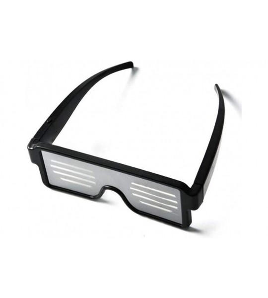 Goggle Illuminated display glasses - rechargeable variable pattern glasses - luminous sunglasses - C - CA18S84SR7O $81.66