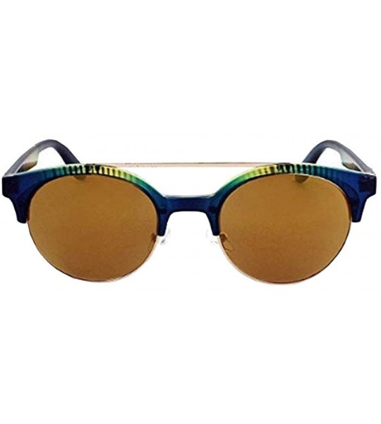 Sport Busby Unisex Sunglasses Vertical Crystal Turquoise Frame- Lens - CB18RO5GO37 $47.92