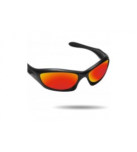 Rectangular Replacement Lenses Monster Dog Sunglasses - Various Colors - Fire Red - Anti4s Mirror Polarized - C218NAMHN32 $26.42