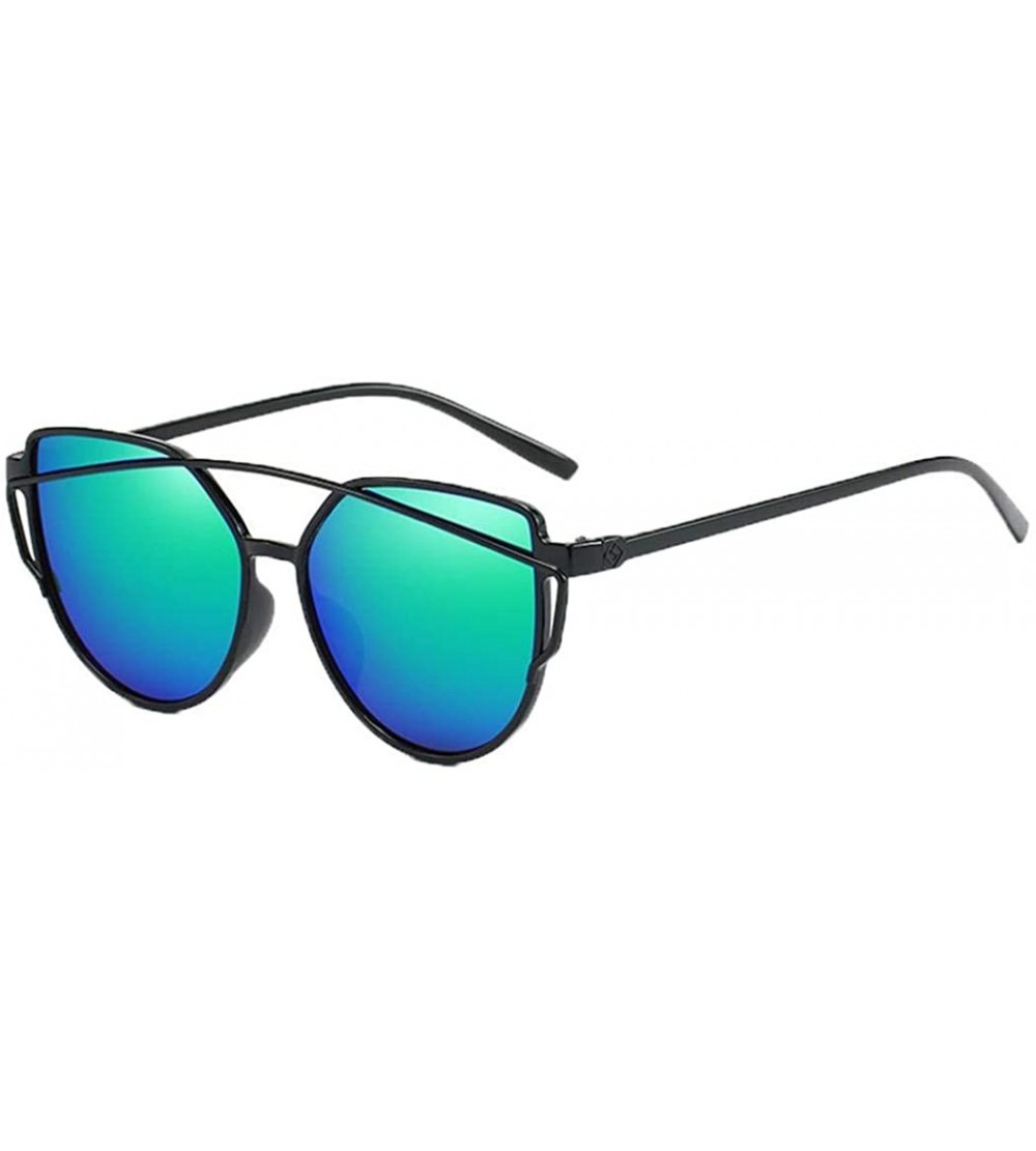 Goggle Fashion UV Protection Glasses Travel Goggles Outdoor PC Frame Sunglasses Sunglasses - Black Green - CT18RQOM322 $33.92