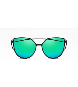 Goggle Fashion UV Protection Glasses Travel Goggles Outdoor PC Frame Sunglasses Sunglasses - Black Green - CT18RQOM322 $33.92