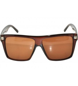 Rimless Classic Vintage Retro 80's Sunglasses for Mens or Women Colored Frame - \Retro Brown - CU11UDQ04C7 $17.03