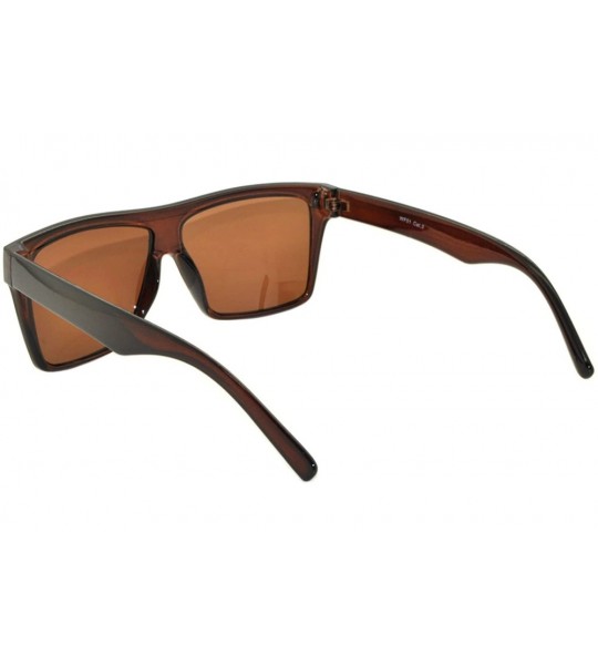 Rimless Classic Vintage Retro 80's Sunglasses for Mens or Women Colored Frame - \Retro Brown - CU11UDQ04C7 $17.03