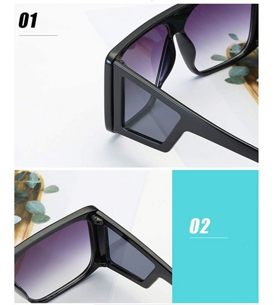 Sport Owersized Aviator Sunglasses Polarized-One Piece Mirror Shade Glasses Unisex - D - C2190EECMR5 $59.19