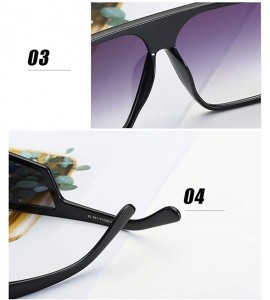 Sport Owersized Aviator Sunglasses Polarized-One Piece Mirror Shade Glasses Unisex - D - C2190EECMR5 $59.19