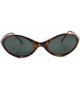 Oval Old Fashioned Vintage 80s Hippie Oval Sunglasses - Tortoise - CE18ECG0WK2 $23.82