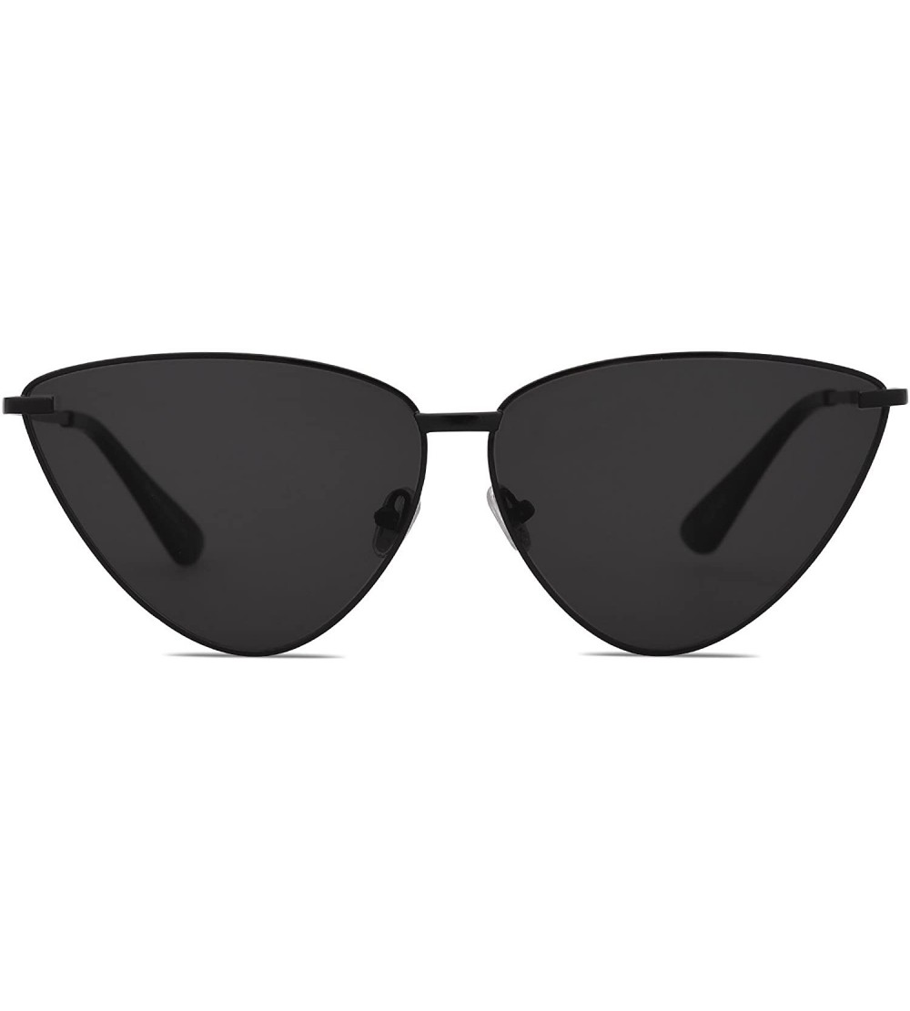 Cat Eye Cateye Sunglasses for Women Fashion Retro Vintage Narrow Clout Goggles Metal Frame SJ1091 - CO18CDDIEHQ $23.46