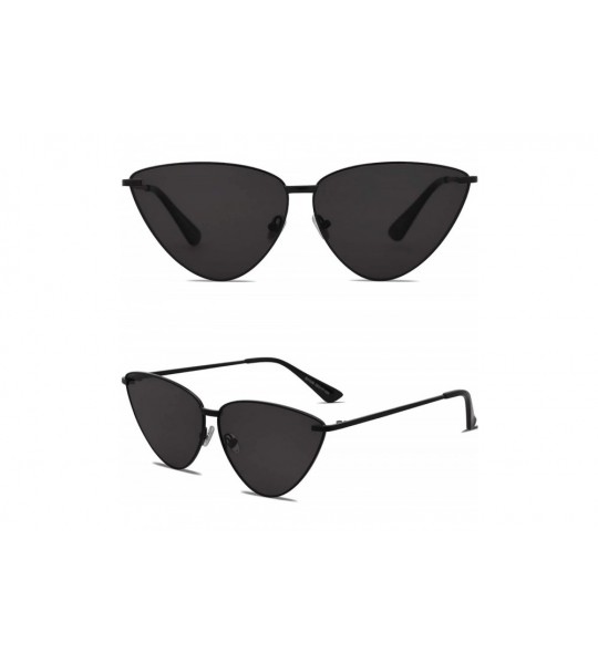 Cat Eye Cateye Sunglasses for Women Fashion Retro Vintage Narrow Clout Goggles Metal Frame SJ1091 - CO18CDDIEHQ $23.46