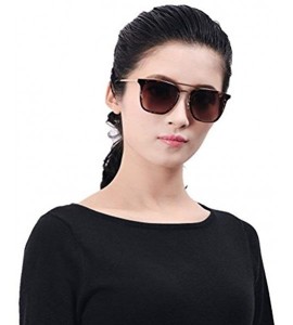 Round Aviator Sunglasses Oversized Scratch Resistant Gradient Lens Designer Square Shades for Christmas Gifts - C3180M7CWZ8 $...