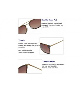 Round Aviator Sunglasses Oversized Scratch Resistant Gradient Lens Designer Square Shades for Christmas Gifts - C3180M7CWZ8 $...