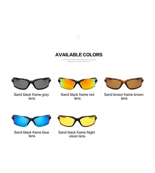 Rimless Frameless Hingeless Polarized Sunglasses Anti Glare - CA199Q0WOUZ $18.71