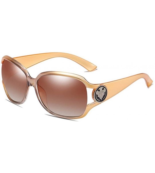 Aviator Women's Polarizing Sunglasses Classic UV-proof Polarizing Driving Sunglasses - C - CR18QRGEHY0 $64.81