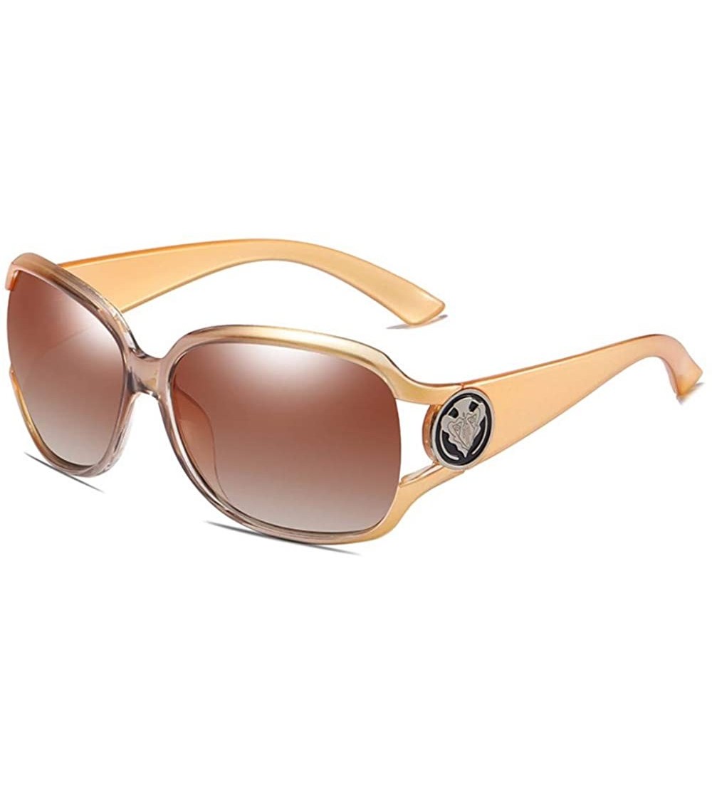 Aviator Women's Polarizing Sunglasses Classic UV-proof Polarizing Driving Sunglasses - C - CR18QRGEHY0 $64.81