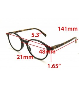 Round shoolboy fullRim Lightweight Reading spring hinge Glasses - C4186AH0KUX $35.32