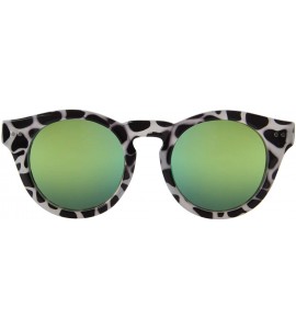 Round Unisex's Fashion Circle Round Polarized Sunglasses L2318 - Tortoise - CF12O1WANDD $47.23