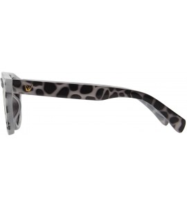 Round Unisex's Fashion Circle Round Polarized Sunglasses L2318 - Tortoise - CF12O1WANDD $47.23