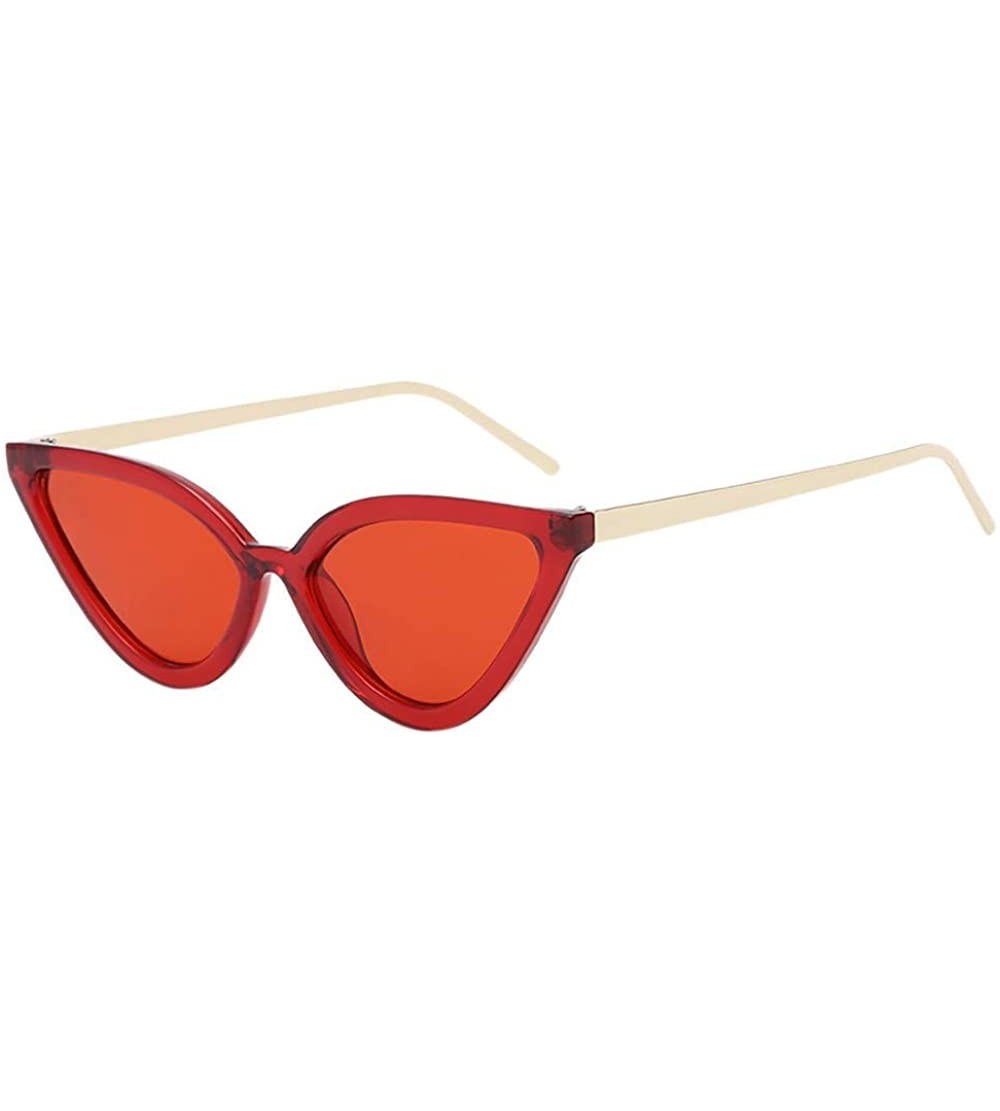 Square Womens Man Cat Eye Rapper Sunglasses Vintage Retro Eyewear Unisex Fashion Sunglasses - F - C718SMGDNMG $18.16