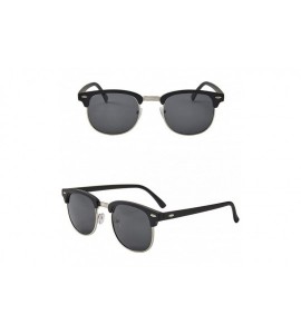 Aviator Half - Frame Polarizer Retro Chameleon Sunglasses for Men and Women - 2 - CI198O0MSSI $44.61