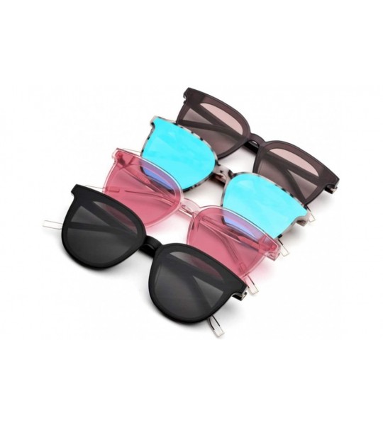 Goggle Cat Eye Sunglasses Women Gentle Oversize Korea Sun Glasses Women Goggles Nylon Lens Spectacles - Black - C918TNOE065 $...