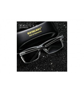 Rectangular Sunglasses Protection Rectangular Travelling - Brown Brown - CJ18Y7RLK33 $27.06