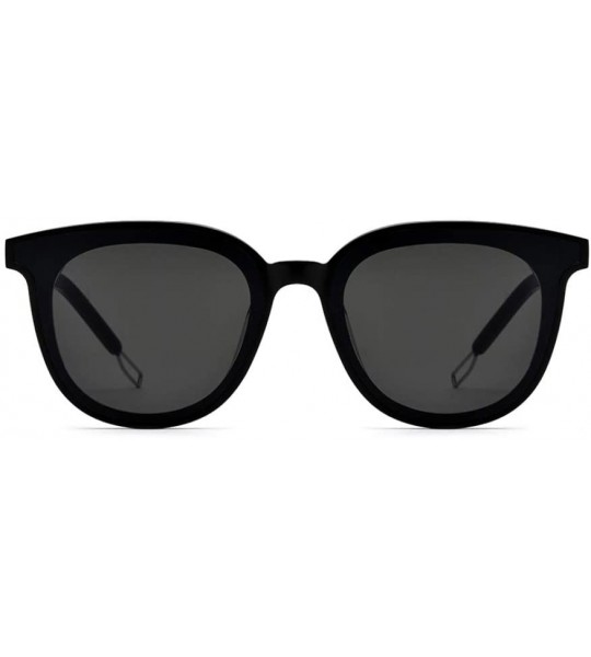 Goggle Cat Eye Sunglasses Women Gentle Oversize Korea Sun Glasses Women Goggles Nylon Lens Spectacles - Black - C918TNOE065 $...