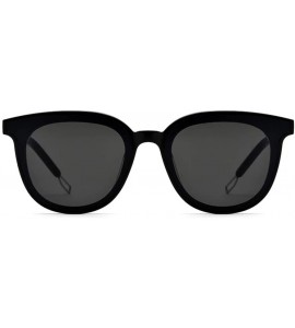 Goggle Cat Eye Sunglasses Women Gentle Oversize Korea Sun Glasses Women Goggles Nylon Lens Spectacles - Black - C918TNOE065 $...