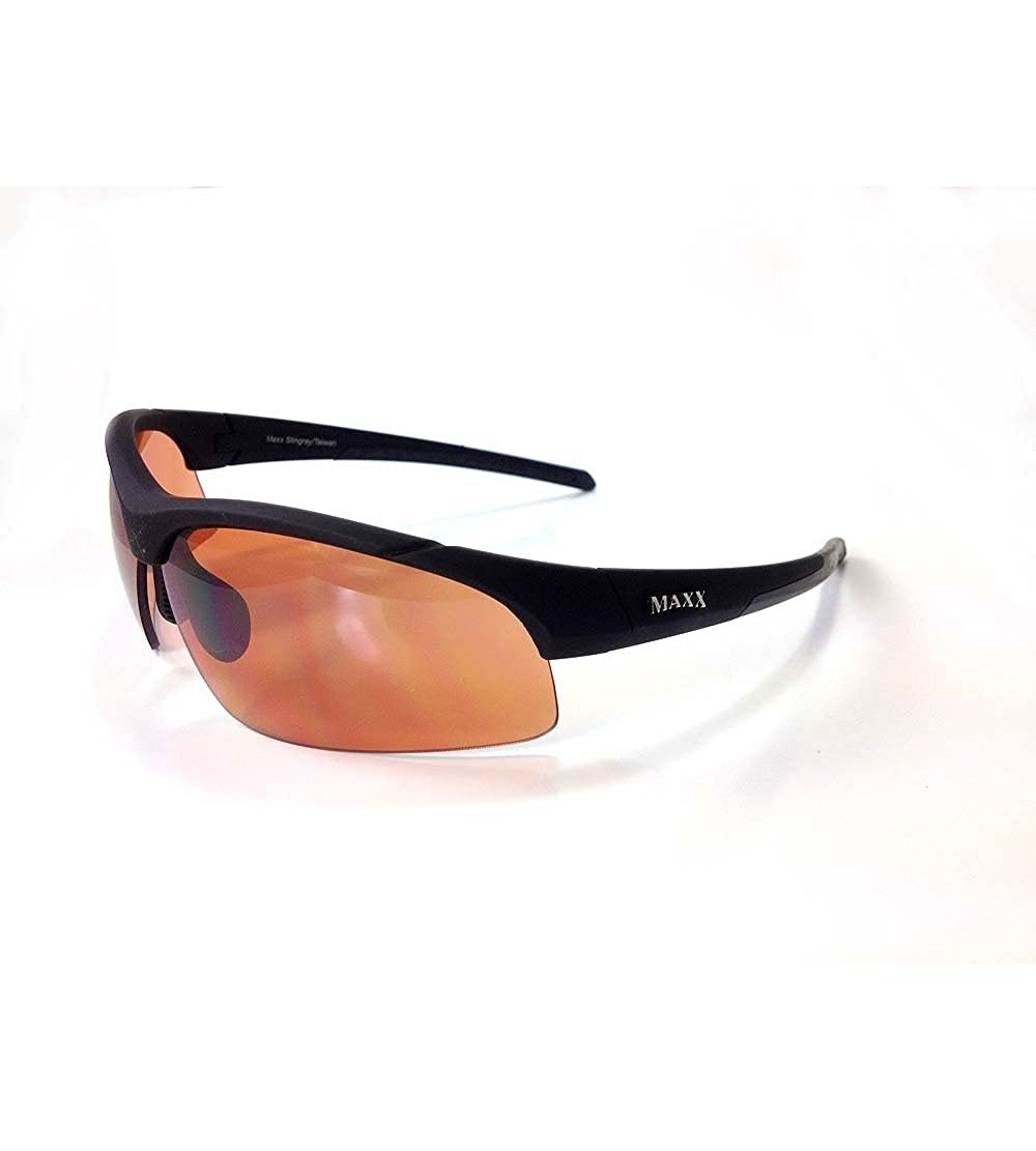 Sport Sunglasses Stingray Black Frame HD Copper Lenses - CF11KKUWO4R $27.75