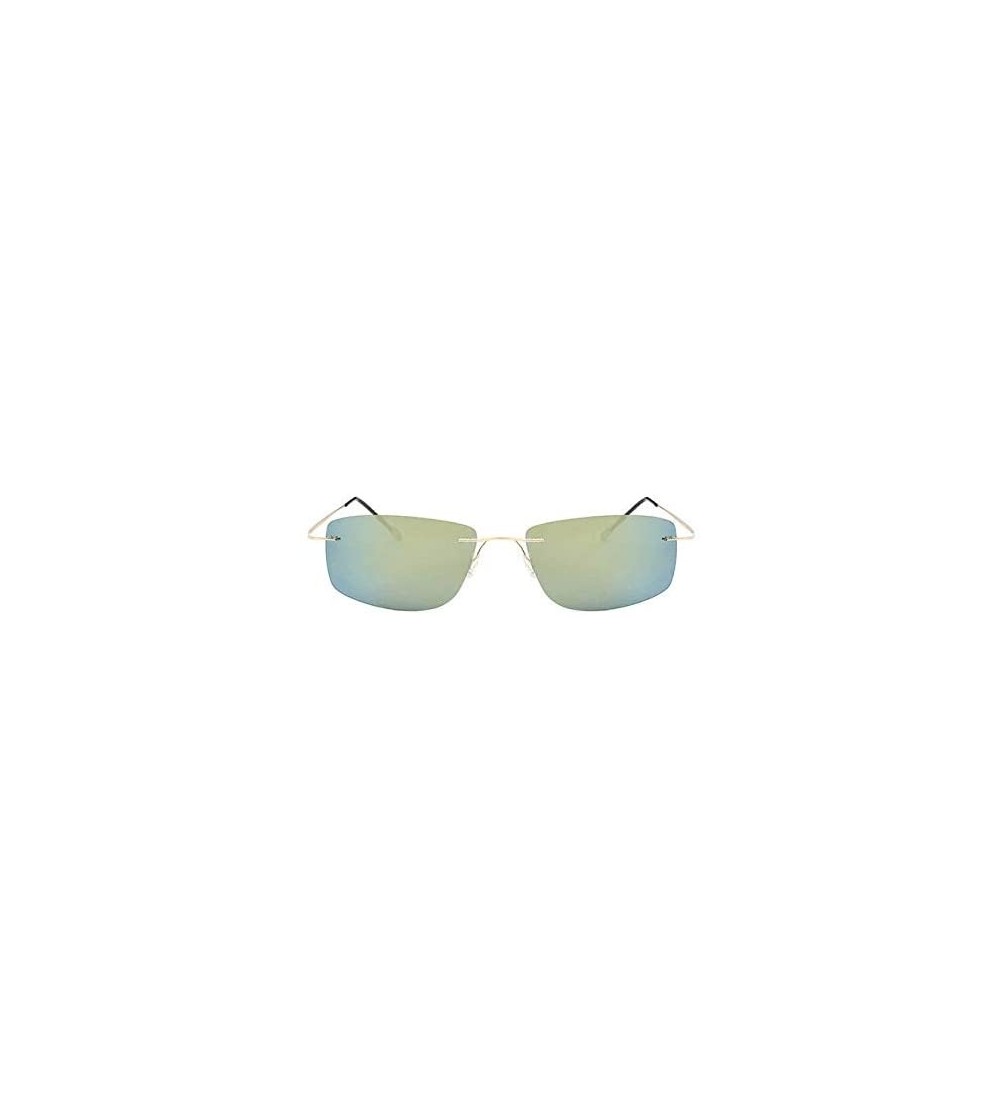 Square Frameless Sunglasses Polarized High Definition - CT18WE4DES3 $23.15