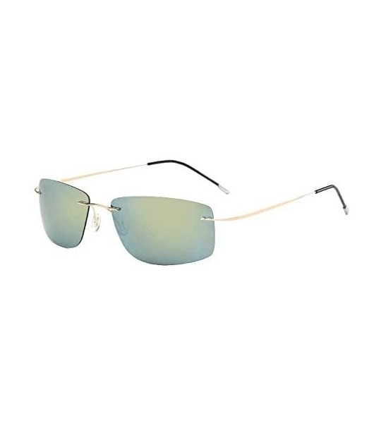 Square Frameless Sunglasses Polarized High Definition - CT18WE4DES3 $23.15