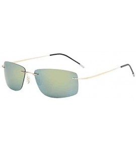 Square Frameless Sunglasses Polarized High Definition - CT18WE4DES3 $23.15