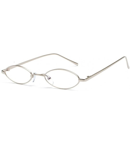 Oval Vintage Oval Sunglasses Small Metal Frames Designer Glasses - C7 - CJ18CUA2EDQ $44.61