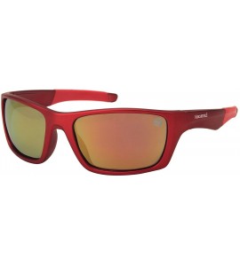 Rectangular Women's St. Somewhere Polarized Sunglasses Rectangular - Red - CH182OLW6HW $33.89