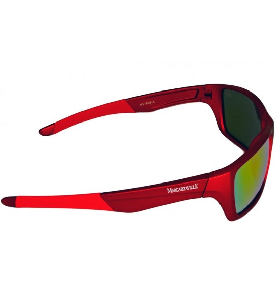 Rectangular Women's St. Somewhere Polarized Sunglasses Rectangular - Red - CH182OLW6HW $33.89