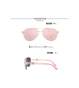 Oversized Women's Lightweight Oversized Aviator sunglasses - Mirrored Polarized Lens Men/Women - Pink - CP18SA6AWXD $44.71