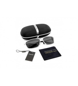 Sport Polarized Sunglasses for Men Women Sports Al Mg Alloy Frame UV400 Eyewear Glasses Case - Silver - C118CKMC03L $24.58